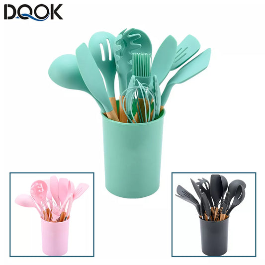 Silicone Cooking Utensils & Tool Set - The Culinary Cabinet