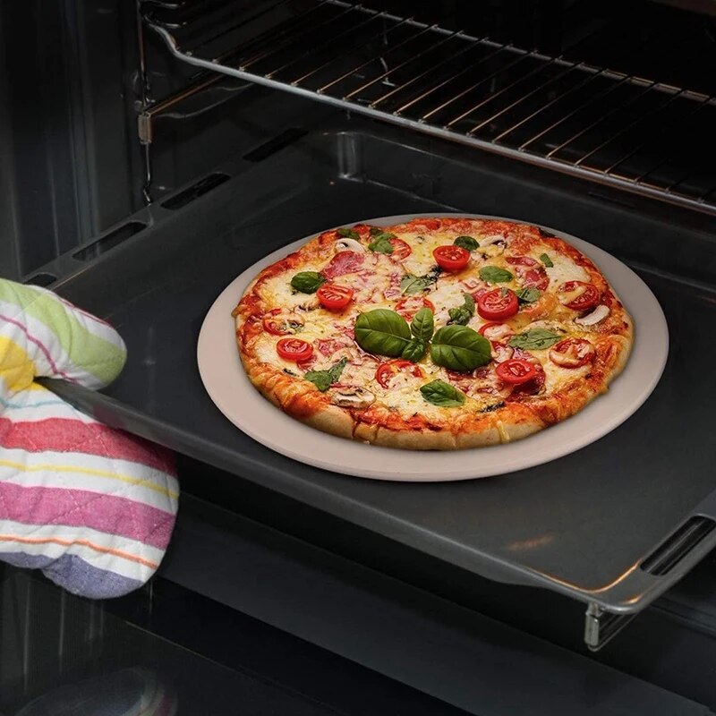 Round Pizza Stone For Grill and Oven - The Culinary Cabinet