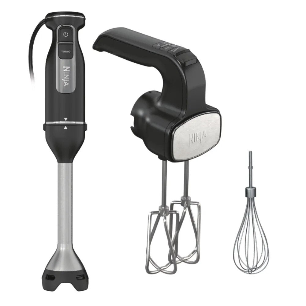 Ninja Foodi Black Immersion Blender/Hand-Mixer Power Mixer System - The Culinary Cabinet