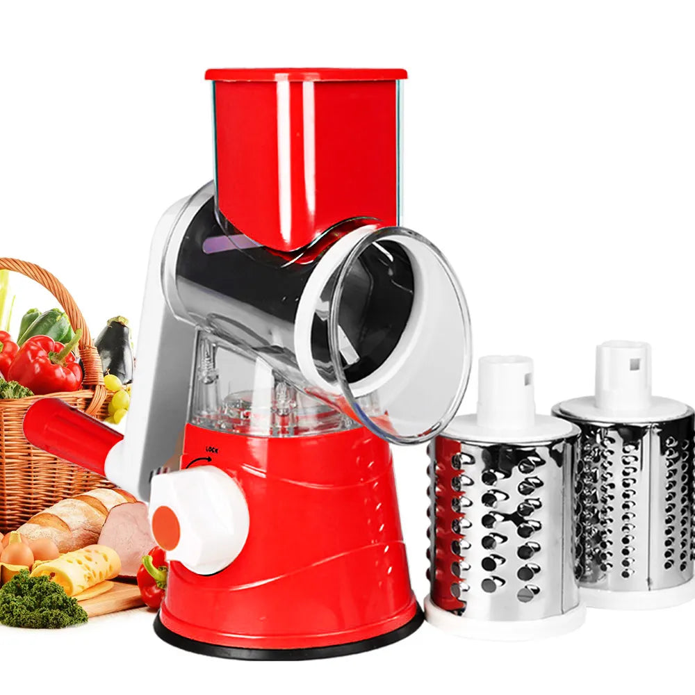 Manual Mandoline: Cheese Grater & Vegetable Slicer/Shredder/Chopper - The Culinary Cabinet