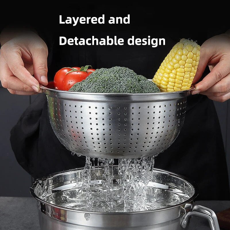 Obelix Stainless Steel Cleaning & Strainer Bowls - The Culinary Cabinet