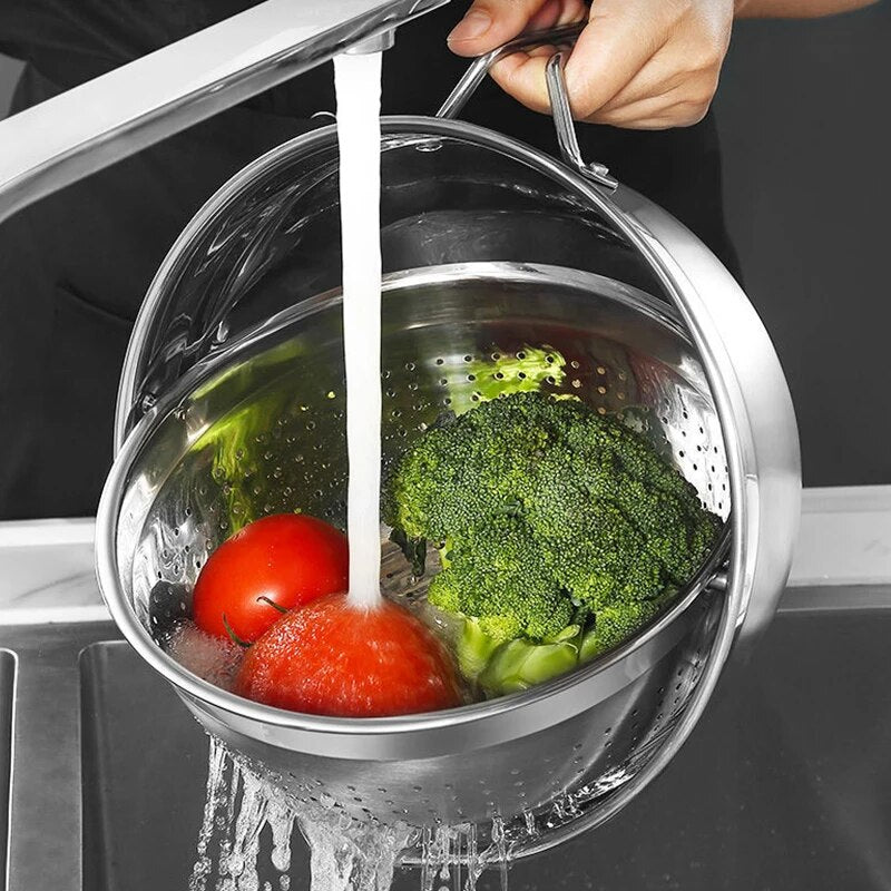 Obelix Stainless Steel Cleaning & Strainer Bowls - The Culinary Cabinet