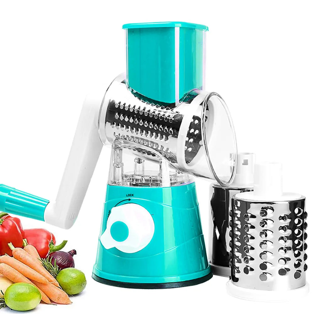 Manual Mandoline: Cheese Grater & Vegetable Slicer/Shredder/Chopper - The Culinary Cabinet