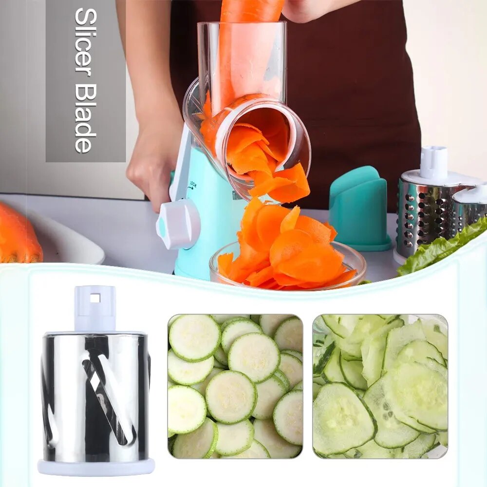 Manual Mandoline: Cheese Grater & Vegetable Slicer/Shredder/Chopper - The Culinary Cabinet