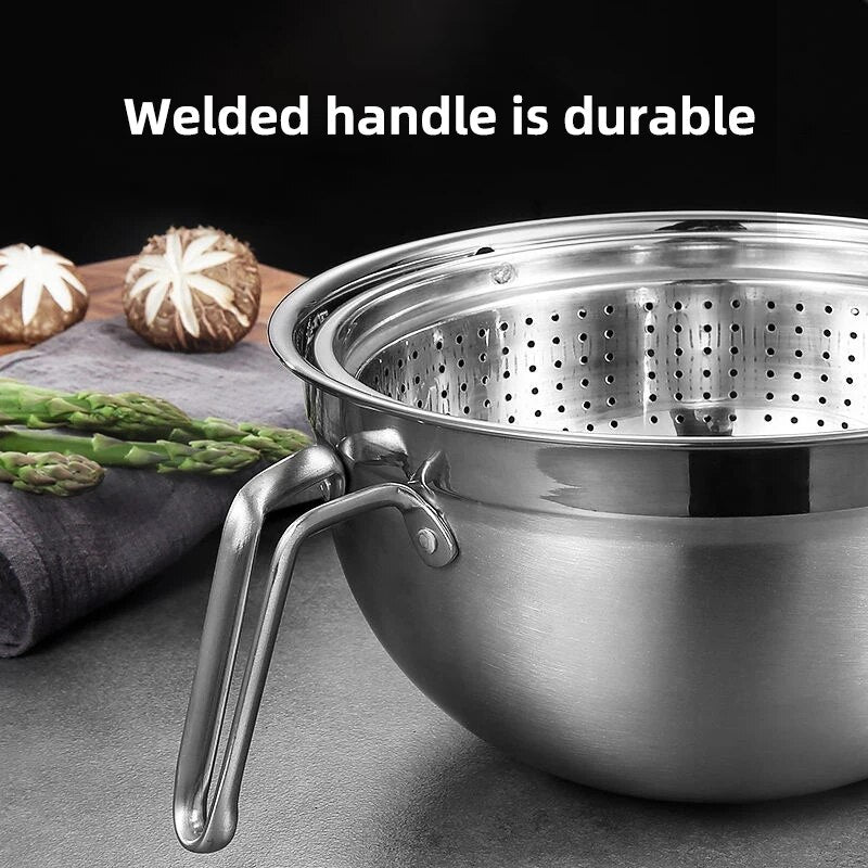 Obelix Stainless Steel Cleaning & Strainer Bowls - The Culinary Cabinet