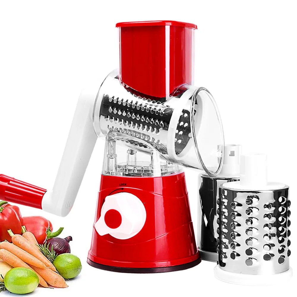 Manual Mandoline: Cheese Grater & Vegetable Slicer/Shredder/Chopper - The Culinary Cabinet