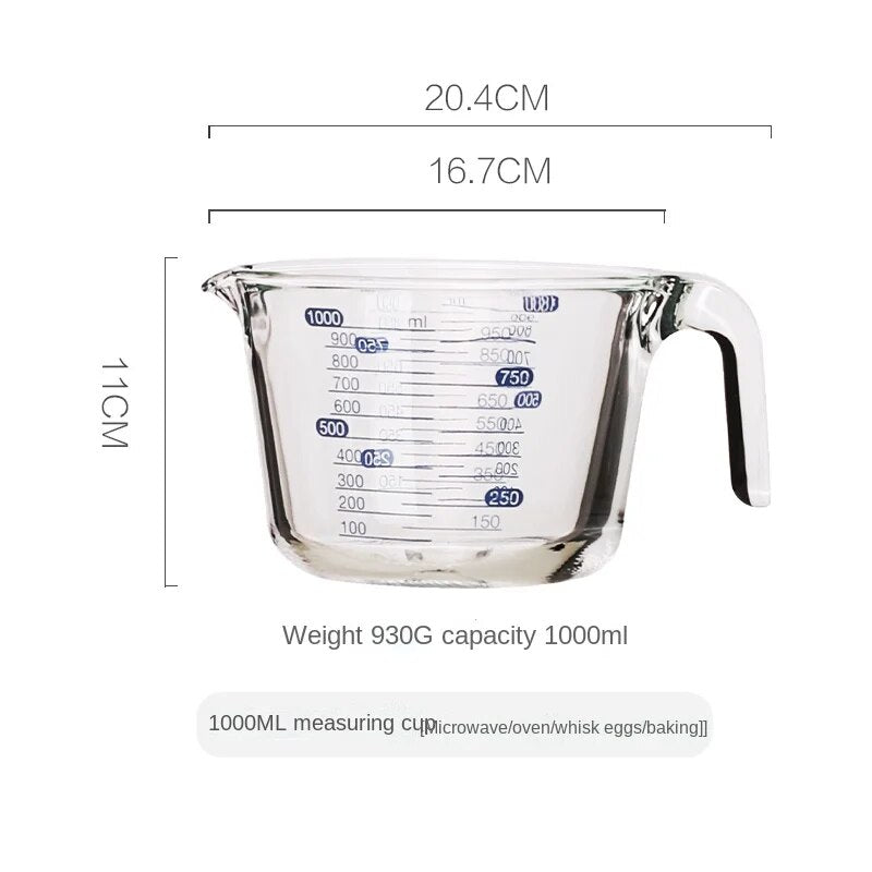 Glass Measuring Cup with Scale - The Culinary Cabinet