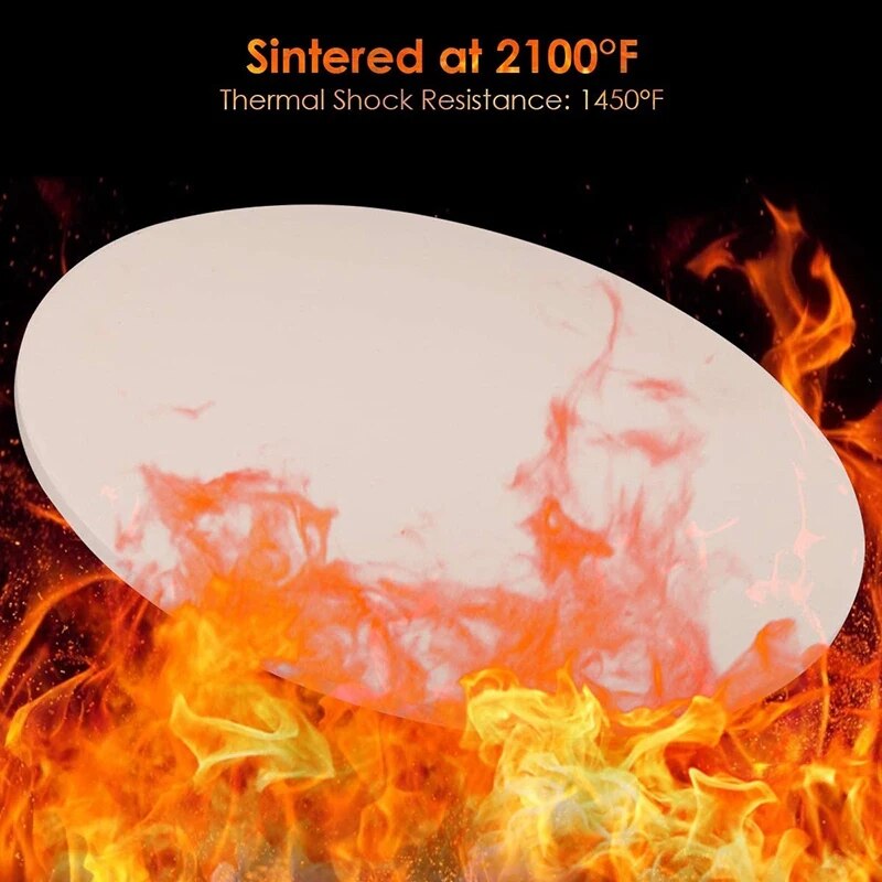 Round Pizza Stone For Grill and Oven - The Culinary Cabinet