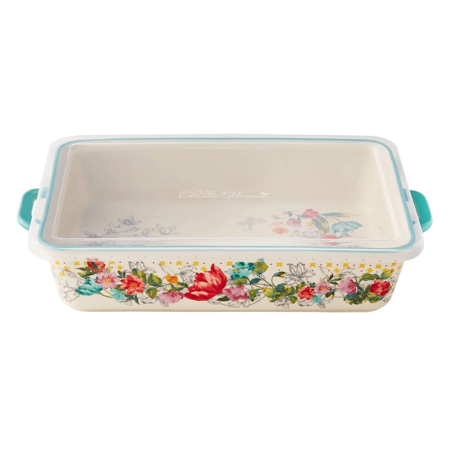 Ceramic Rectangular Serving Plate with Lid