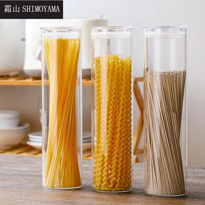 SHIMOYAMA Sealed Glass Pasta  Jar - The Culinary Cabinet