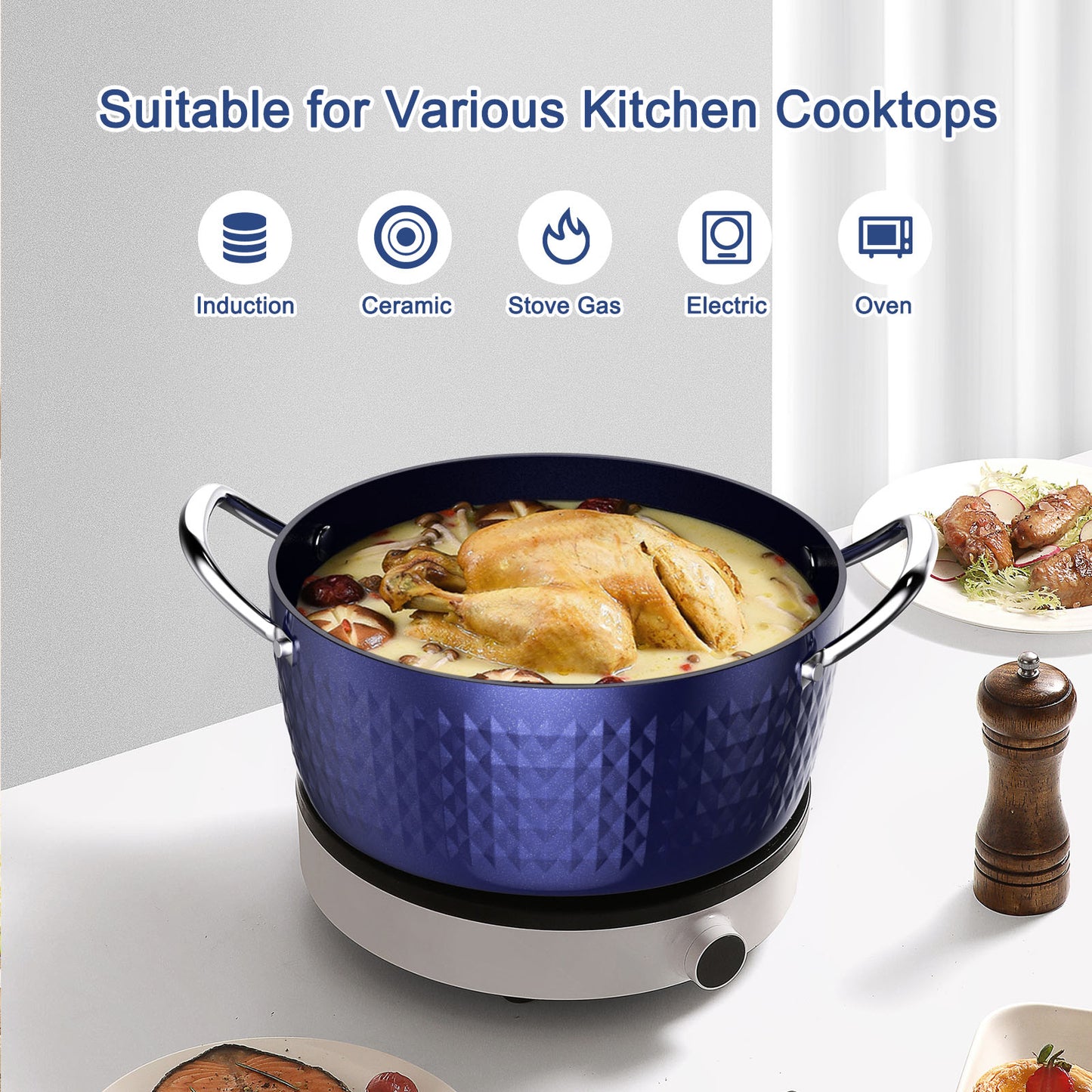 Induction Casserole Dish With Lid